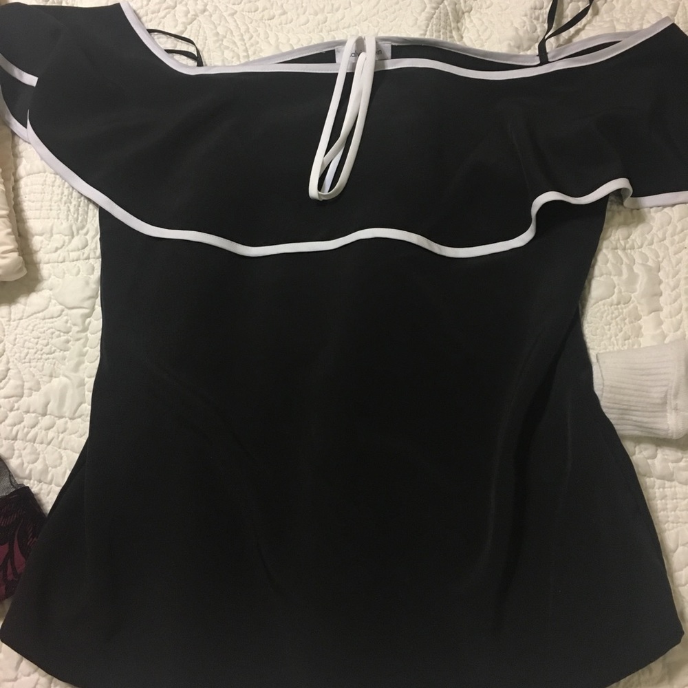 Calvin Klein off the shoulder blouse